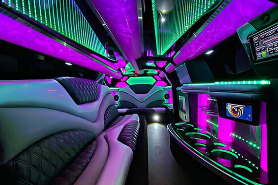 luxury limo interior
